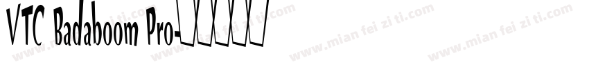 VTC Badaboom Pro字体转换